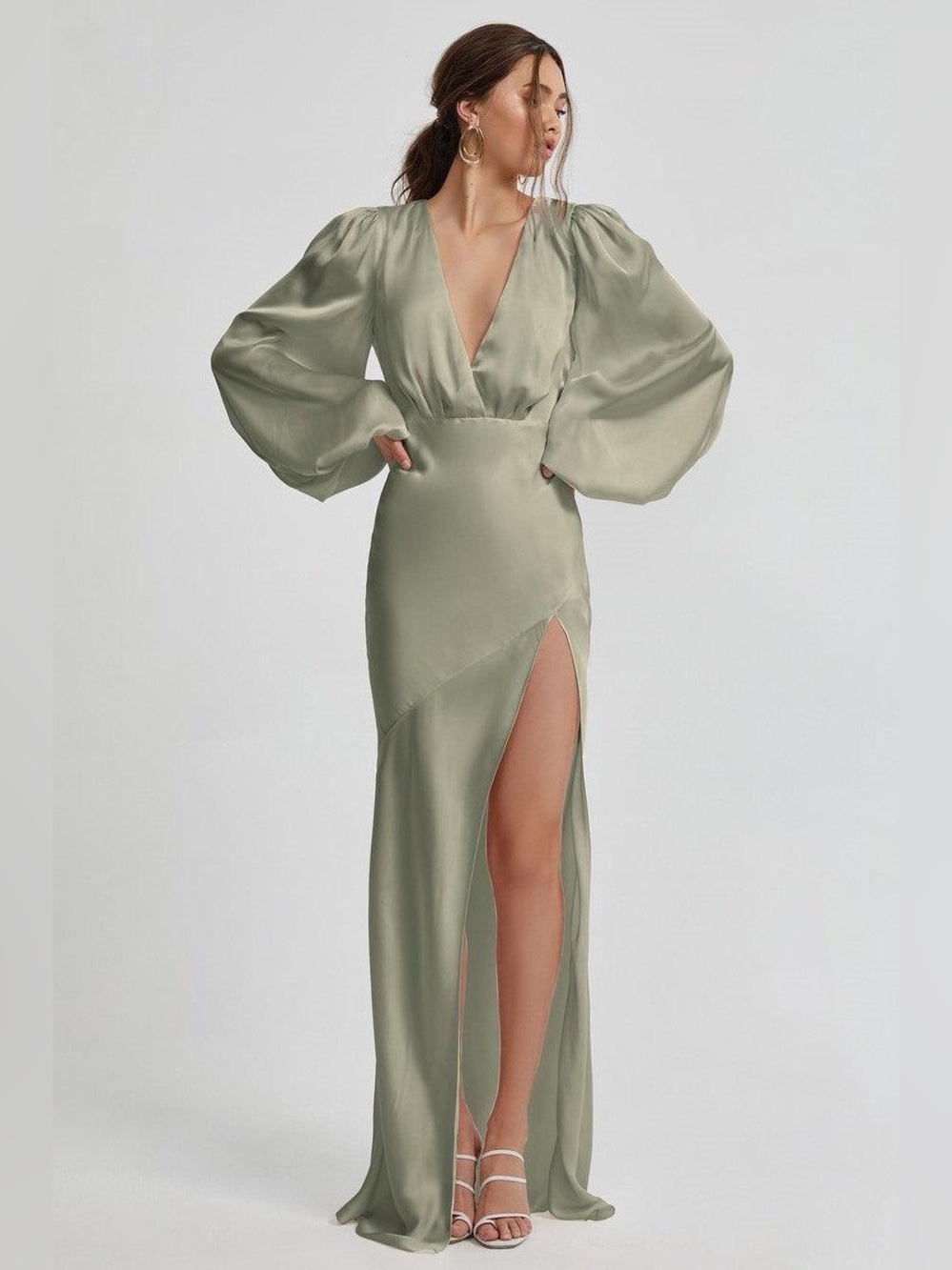 Studio Lexi India Gown in Sage Green